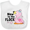 thumbnail image 3 of Inktastic New to the Flock Cute Baby Flamingo Boys or Girls Baby Bib, 3 of 4