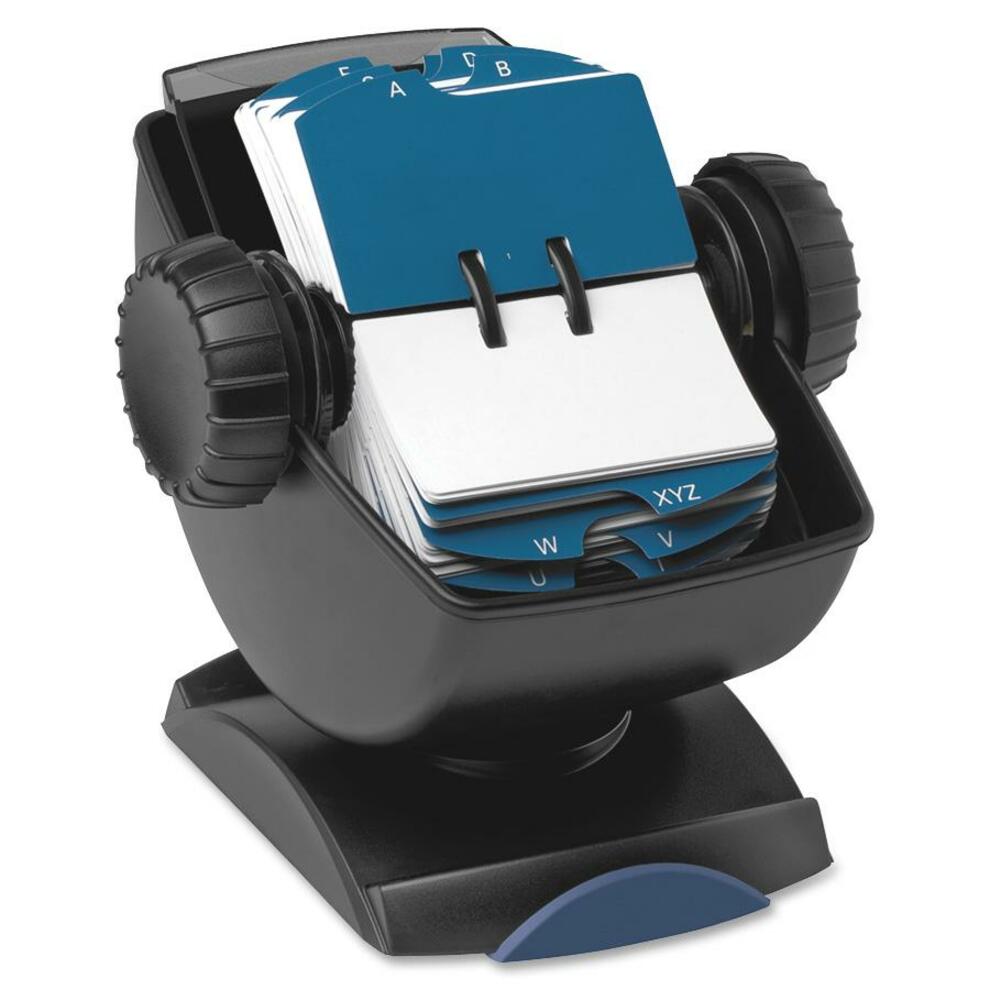 Rolodex Swivel File With Seethrough Cover