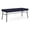 Navy, variant on Mystic Reception Waiting Room 18.5" 2-Seat Bench / Charcoal Steel / Black
