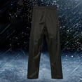 thumbnail image 6 of Skymirror Cycling Rain Pants Waterproof Solid Color Breathable Unisex Elastic Waist Rain Resistant Pockets Outdoor Hiking Travel Women Men Rainwear Outdoor Clothes, 6 of 8