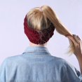 thumbnail image 2 of Diadema de invierno de lana tejida con cable para mujer, 2 of 3