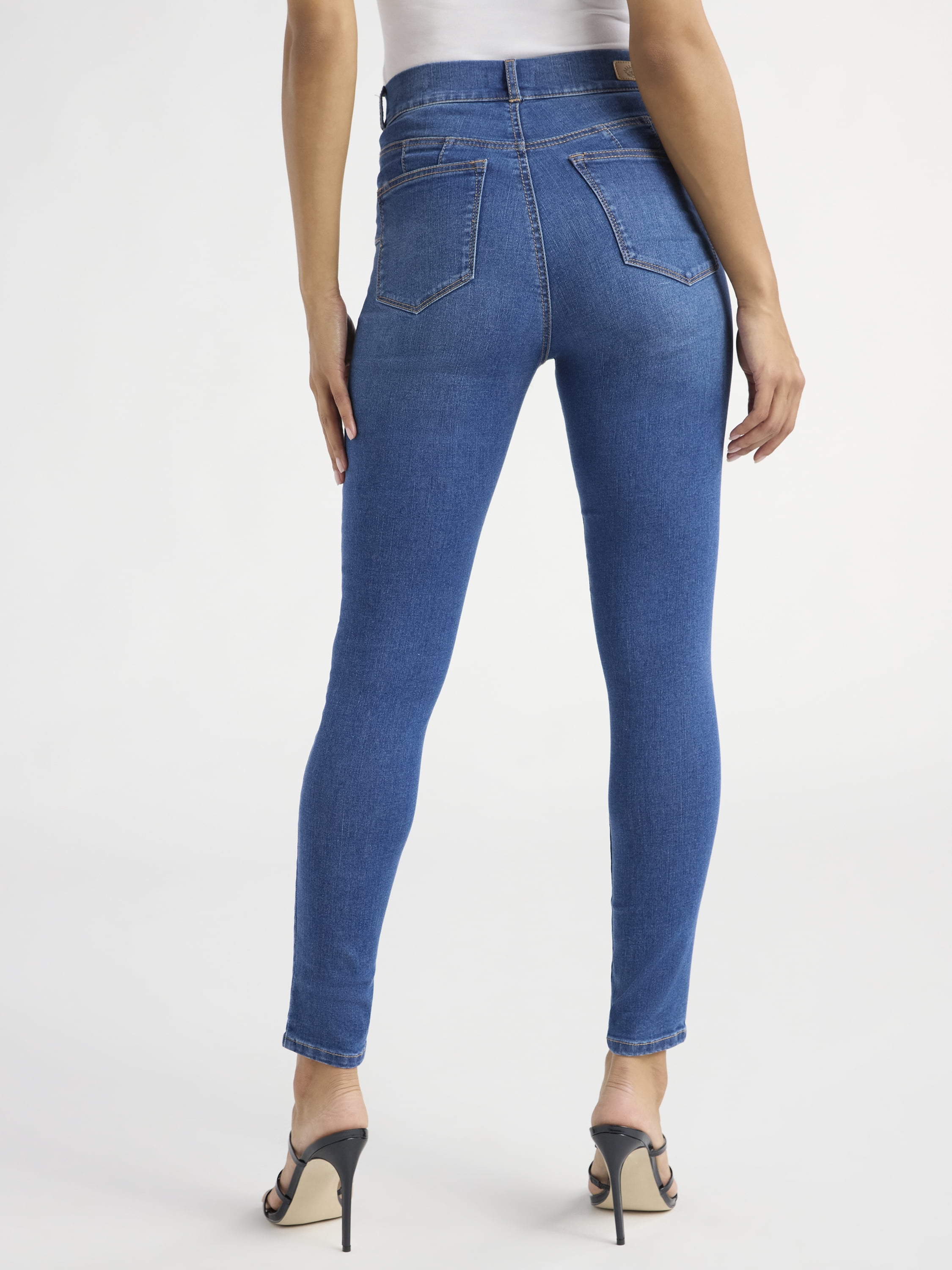 Sofia Jeans Women's and Women's Plus Eva Contouring Skinny High Rise Ankle Jeans, 25" and 27" Inseams, Sizes 0-28