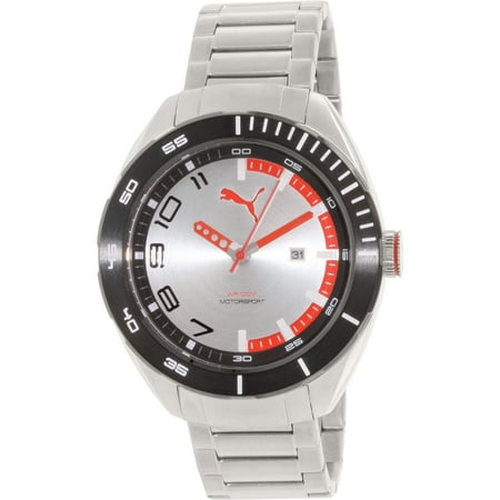 Puma Men's PU103951004 Silver Stainless-Steel Quartz Watch