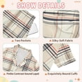 thumbnail image 4 of Black White Buffalo Plaid Tie Up Curtain for Window, Modern Abstract Adjustable Tie Up Balloon Curtain Valances Rod Pocket Window Treatment for Kitchen Bathroom Bedroom 34"x45", 4 of 8