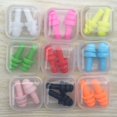 thumbnail image 2 of Tapones para los oídos para dormir Cancelación de ruido Paquete de 9 Tapones para los oídos de silicona reutilizables de colores aleatorios Bloqueo de sonido Tapones para los oídos con reduc, 2 of 5