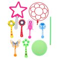 thumbnail image 1 of 9pcs Colorful Bubble Wand Set Outside Blowing Bubble Maker for Kids Toddlers, 1 of 6