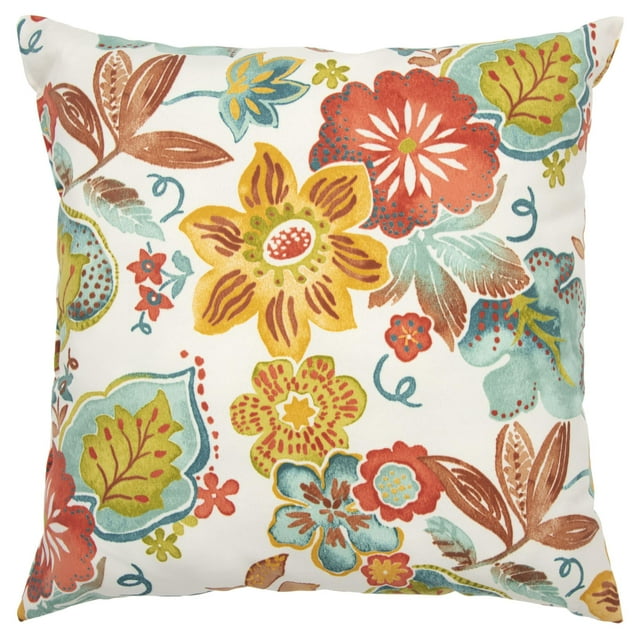 Rizzy Home Decorative Poly Filled Throw Pillow Floral 22