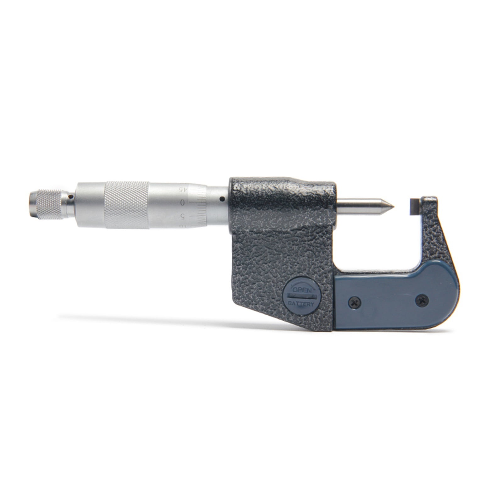 Single Point Digital Micrometer 0-25mm/0.001 Probe 60 Degree Inch/mm Blade Tip Brobe Caliper Mesauring Tools ,Adjustable and Accurate