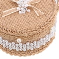 thumbnail image 3 of AURARMLET Rustic Wedding Ring Basket Made of Jute Cloth for Engagements and Ceremony Storage, 3 of 8
