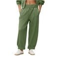 thumbnail image 2 of Hrsba Mens Exercise Pants,Elastic Waist Solid Color Summer Casual Lightweight Breathable Long Pants, 2 of 5
