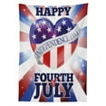 thumbnail image 3 of Ambesonne 4th of July Tablecloth Rectangular Table Cover, Patriotic Flag, 60"x90", Multicolor, 3 of 4