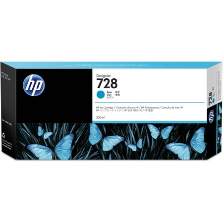 - HP 728 (F9K17A) Cyan Original Ink Cartridge (300 ml)