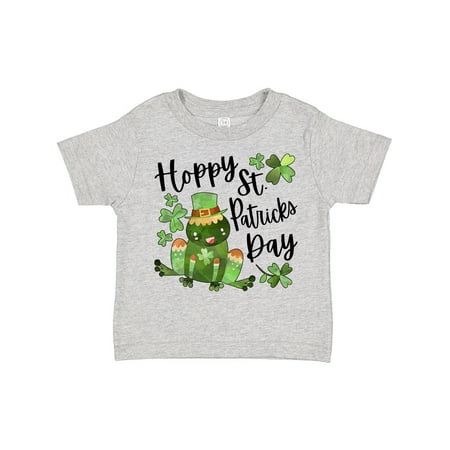 

Inktastic Hoppy St. Patrick s Day Cute Frog with Clover Gift Toddler Boy or Toddler Girl T-Shirt