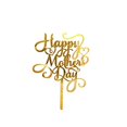 thumbnail image 2 of 6 pcs Happy Mother's Day Cake Topper Cake topper Acrylic Mirror Cake topper Decorative Party Cake Decoration for Mother's Day(Gold), 2 of 4