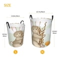 thumbnail image 5 of PUREYAH Collapsible Laundry Basket Organizer, Round Dirty Clothes Basket Storage with Handles Laundry Hamper for Bathroom Corner Dorm College, Small Size, 5 of 7
