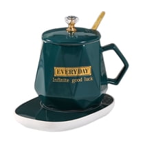 Virelaxpo Ceramic Mug Set with 55-Degree Temperature Control,Heated Cup for Office or Home Use,Gift Box Included for Business Events or Personal Gifting