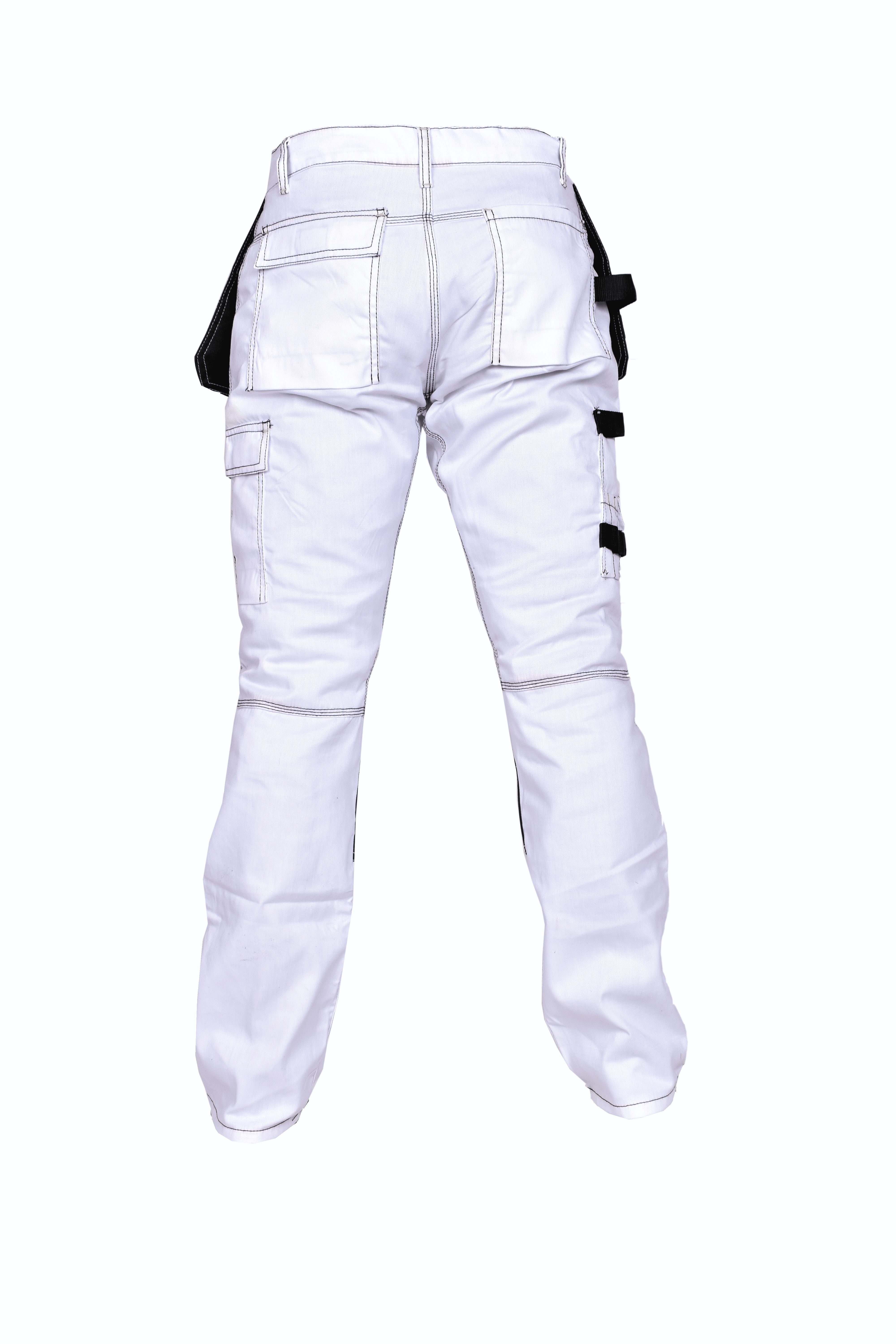 Mens Construction Cordura Pants Carpenter Utility Tool Pockets Heavy Duty  Knee Reinforced Work Wear Safety Trousers 