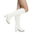 thumbnail image 7 of BURUDANI Women Chunky-Heel Knee-High Boots Side-Zip Fashion Riding Boots for Fall & Winter, 7 of 7