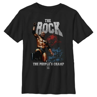 WWE Boys The Rock, Crew Neck, Short Sleeve, Graphic T-Shirt, Sizes