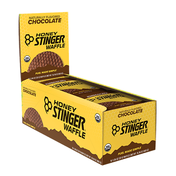 Honey Stinger Organic Energy Waffles, Chocolate, 16 Ct