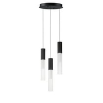 ET2 Lighting - Reeds - 15W 3 LED Pendant-17 Inches Tall and 11.75 Inches Wide