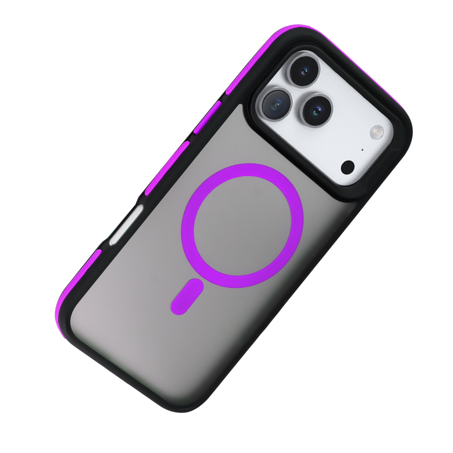 Dual Color Matte MagSafe Case for iPhone 17 Pro Max - Purple