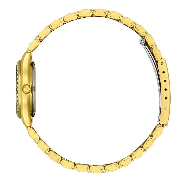 Gold-Tone Quartz Bracelet Watch with Crystal Accents, Adjustable Link Xanadu Gold-Tone Womens Quartz Watch With Rhinestones  main image 3