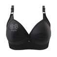 thumbnail image 2 of Wireless Bras for Women No Underwire, No Underwire Adjustable Full Coverage Supportlette Plus Size, Black XS-4XL,, 2 of 6