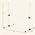 thumbnail image 6 of JERFIT Dog Agility Training Equipment Set with 6 Adjustable Jump Bars, Carry Bag, for All Dog Sizes, White, 6 of 9