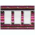 thumbnail image 1 of Metal Light Switch Plate Cover Ethnic Aztec Tribal Art Pattern Pink SFR048, 1 of 13