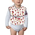 thumbnail image 6 of Susaid Red Mushroom Print Bibs for Babies Toddlers Adjustable Waterproof Free Soft Durable Bibs for eating with Large Pocket Food Catcher, 6 of 8