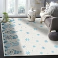 thumbnail image 6 of Christmas Snowflake Area Rug 2x3ft Dwarf Elf Gift Non-Slip Washable Square Rugs Soft Felt Indoor Floor Mat for Bedroom Kitchen Living Room Bathroom, 6 of 8