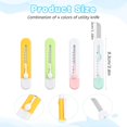 thumbnail image 3 of HAHADAXA 4 Pcs Mini Utility Knife,Mini Retractable Utility Knives,Portable Letter Opener,Box Cutter Knife for Cutting Paper Cardboard Office School Stationery, Multicolor, 3 of 7