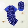 thumbnail image 4 of Gubotare Boys Swim Set Rash Guard Kids Baby Boy Girl Swim Cover Up Toddler Swim Trunks and Short Sleeve Coverup Beach Bathing Suit Swimwear 6 12 Months (Blue,6-12 Months), 4 of 4