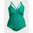 thumbnail image 6 of Time and Tru Women's and Plus Ribbed One Piece Swimsuit, Sizes S-3X, 6 of 6