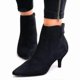 thumbnail image 1 of NewwayWomens Side Zip Ankle Booties Low Kitten Heels Pointed Toe Shoes Boots, 1 of 3