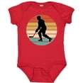 thumbnail image 3 of Inktastic Hockey Player Retro Sunset Boys or Girls Baby Bodysuit, 3 of 5