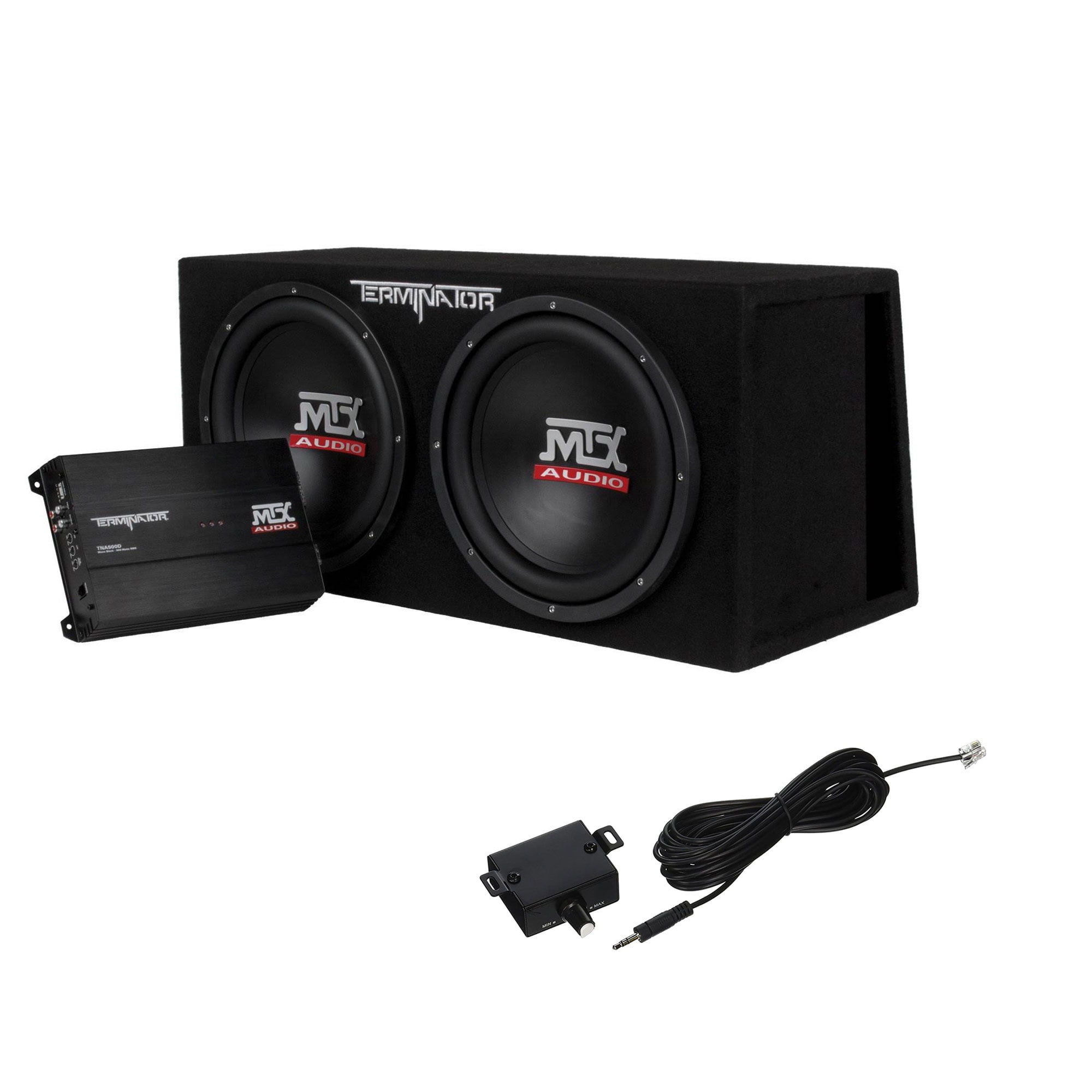 MTX 12 In 2000W Dual Loaded Subwoofer Enclosure w/ Amplifier