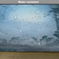 thumbnail image 6 of Ambesonne Scenery Place Mats Set of 4, Foggy Palace, Standard Size, Navy Blue and Grey, 6 of 6