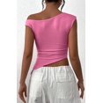 thumbnail image 2 of Remera PRETTYGARDEN Verano 2025 Hombros Descubiertos Fruncida Rosa M, 2 of 8
