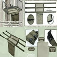 thumbnail image 3 of Universal Treestand Seating with Storage Pouch, Adjustable Tree Stand  Replacement, Breathable Mesh Fabric, Fits All Ladder Stand, Lightweight, Easy Install and Remove, 3 of 7