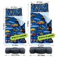 thumbnail image 6 of AOLOA Personalized Toddler Nap Mat, Construction Truck Theme with Heavy Machinery, Sleeping Bag Blanket for Preschool Kindergarten Girls and Boys, Custom Name Nap Mat Easy Roll Up, 6 of 8
