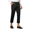 thumbnail image 5 of INSPIRE CHIC Striped Pants for Men's Slim Fit Flat Front Cropped Tapered Pants, 5 of 5