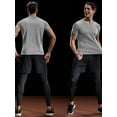 thumbnail image 6 of NELEUS Mens Dry Fit Mesh Athletic Shirts 3 Pack,Black+Gray+Red,US Size S, 6 of 7