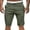 Olive Green, variant on ZQUUVOU Men's Shorts Cropped Shorts Sports Casual Solid Color Workwear Mid Pants Olive Green