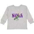 thumbnail image 3 of Inktastic NOLA Mardi Gras Crayfish in Purple Boys or Girls Long Sleeve Toddler T-Shirt, 3 of 5