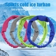 thumbnail image 2 of TureClos 4 Packs Cooling Ice Silk Cold Sports Headband with Evaporative Breathable Material Sweat-absorbent Headband for Fast Cooling Relieving, 2 of 10