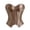Khaki, variant on Corset Tops For Women Cropped Court Style Strapless Boned Slim Fit Waist Cincher Tummy Control Tight Fit Body Shaper Bustier Corset Belt L