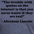 thumbnail image 3 of CafePress - The Trouble With The Internet Men's Deluxe T Shirt - Mens Tri-blend T-Shirt, 3 of 4