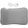 thumbnail image 1 of USB Rechargeable Hand Warmer & Pocket Heater - Portable Gray Heating Pad Instant Warmth, 1 of 8